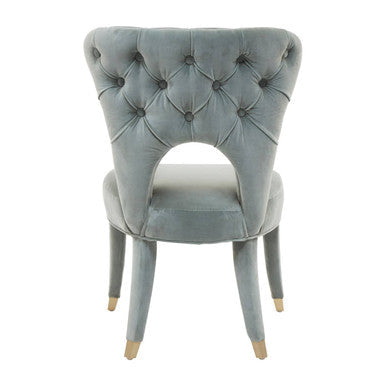 Blue Velvet Tufted Dining Chair | Villi