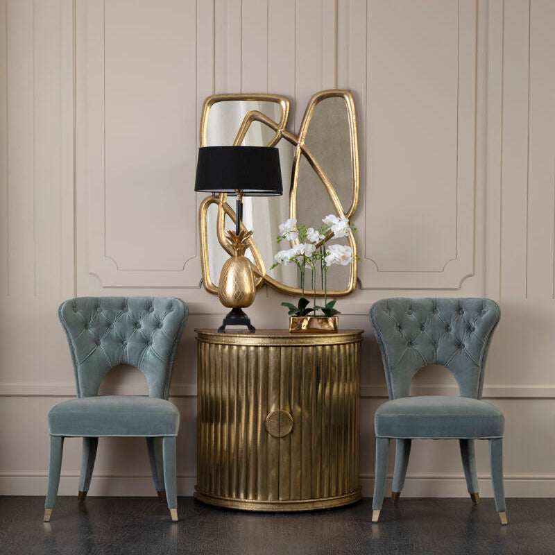Blue Velvet Tufted Dining Chair | Villi
