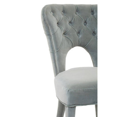Blue Velvet Tufted Dining Chair | Villi