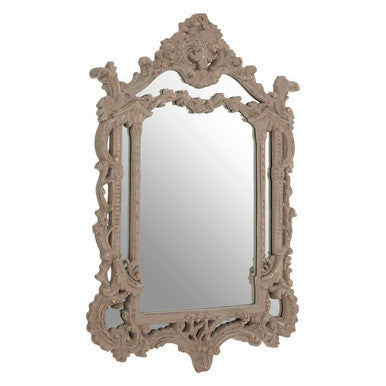 Antique Grey Ornate Wall Mirror | Vasari