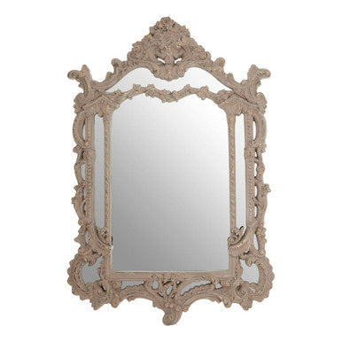 Antique Grey Ornate Wall Mirror | Vasari