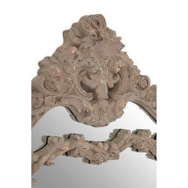 Antique Grey Ornate Wall Mirror | Vasari