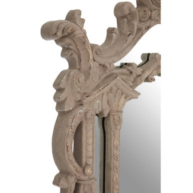 Antique Grey Ornate Wall Mirror | Vasari