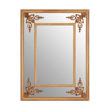 Gold Motifs Frame Wall Mirror | Marseille
