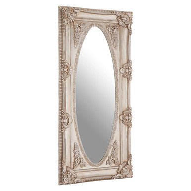Champagne Oval Border Wall Mirror | Marseille