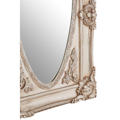 Champagne Oval Border Wall Mirror | Marseille