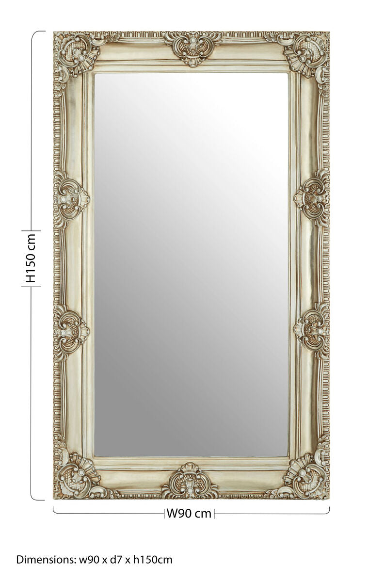 Champagne Bead and Reel Wall Mirror | Marseille