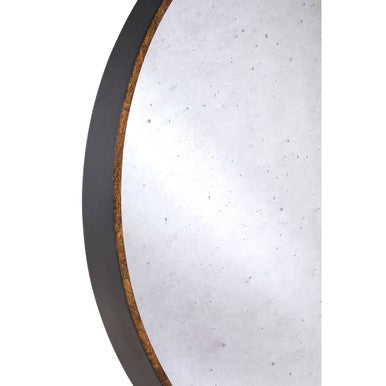Round Wall Mirror with Antique Gold Frame | Colton
