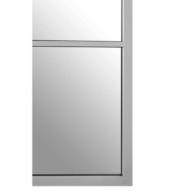 Square Design Silver Finish Frame Wall Mirror | Descartes