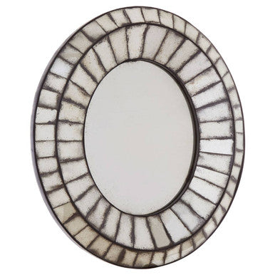 Oval 3D Mosaic Wall Mirror | Riza