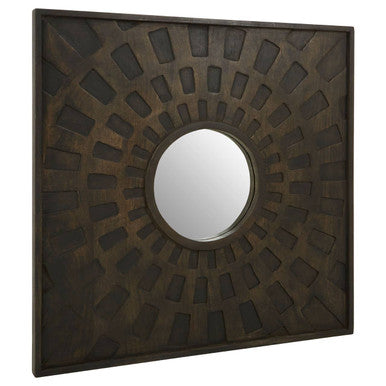 Carved Mango Wood Wall Mirror | Suri