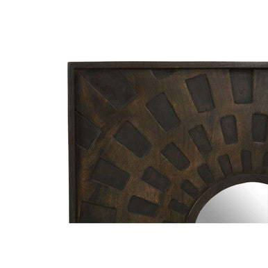 Carved Mango Wood Wall Mirror | Suri