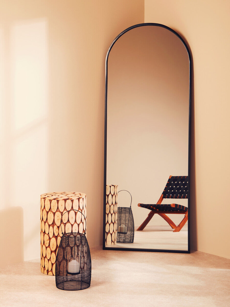 Black Frame Large Arch Wall Mirror | Trento