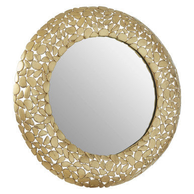 Pebble Effect Round Wall Mirror | Templar