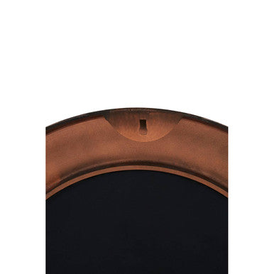 Akola Copper Finish Metal Round Wall Mirror