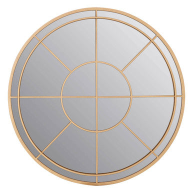 Gold Finish Round Wall Mirror | Beauly