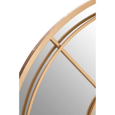 Gold Finish Round Wall Mirror | Beauly