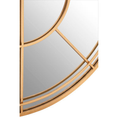 Gold Finish Round Wall Mirror | Beauly