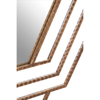 Antique Gold Hexagon Wall Mirror | Beauly