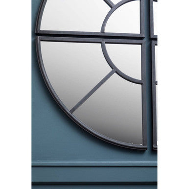 Round Window Pane Wall Mirror | Cosma