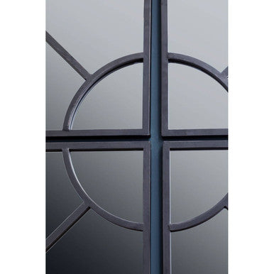 Round Window Pane Wall Mirror | Cosma