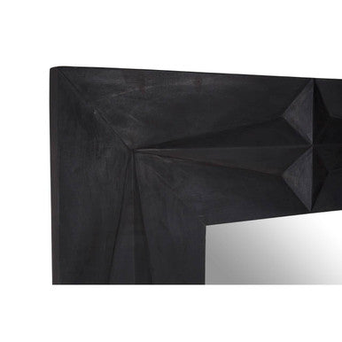Black Finish Square Wall Mirror | Sabari