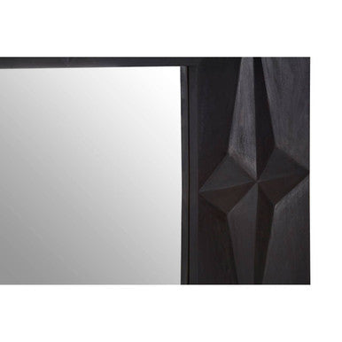 Black Finish Square Wall Mirror | Sabari
