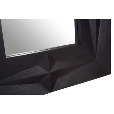 Black Finish Square Wall Mirror | Sabari