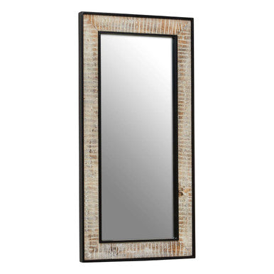 Recycled Wood Rectangular Wall Mirror | Luxor