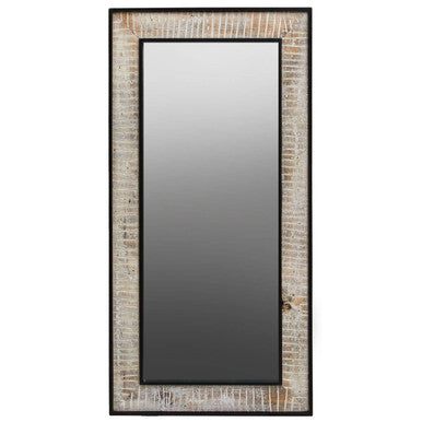 Recycled Wood Rectangular Wall Mirror | Luxor