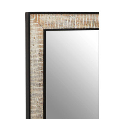 Recycled Wood Rectangular Wall Mirror | Luxor