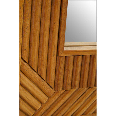 Natural Finish Wall Mirror | Jakara