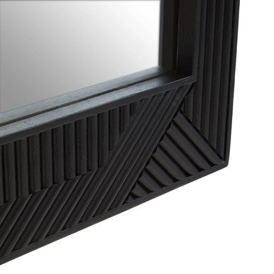 Black Finish Wall Mirror | Jakara