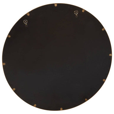 Brushed Gold Round Wall Mirror | Grenoble