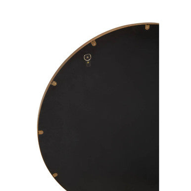 Brushed Gold Round Wall Mirror | Grenoble