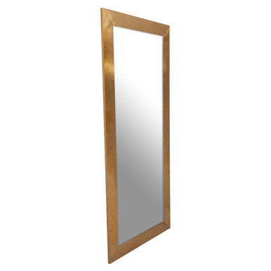 Gold Finish Rectangular Wall Mirror | Grenoble