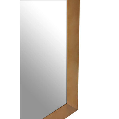 Gold Finish Rectangular Wall Mirror | Grenoble