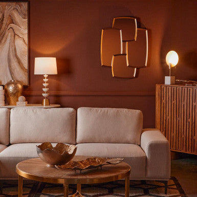 Gold Finish Wall Mirror | Terni