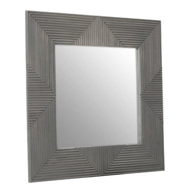 Grey Wash Mango Wood Wall Mirror | Suar
