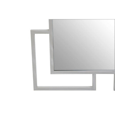 Allure Silver Finish Frame Square Wall Mirror
