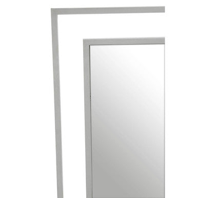 Allure Silver Finish Wall Mirror