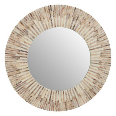 Natural Shell Round Wall Mirror | Palu