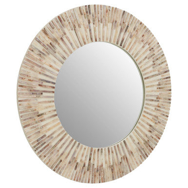 Natural Shell Round Wall Mirror | Palu