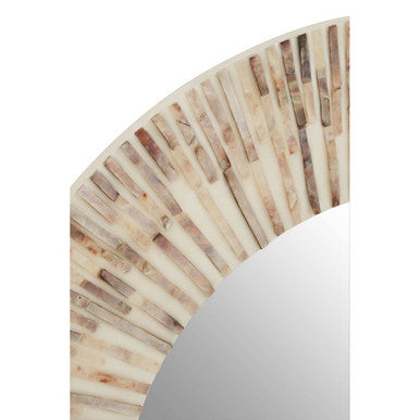 Natural Shell Round Wall Mirror | Palu