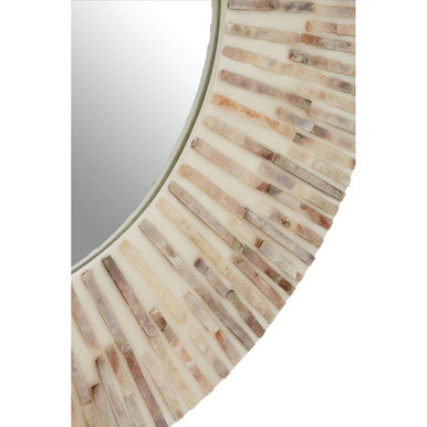 Natural Shell Round Wall Mirror | Palu