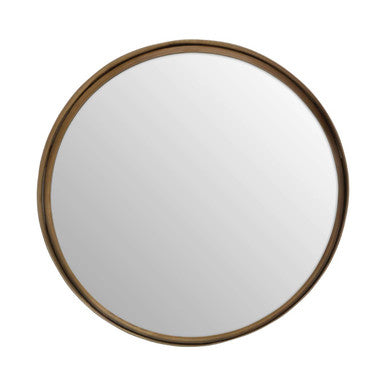 Small Gold Finish Wall Mirror | Leonov