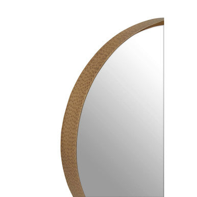 Small Gold Finish Wall Mirror | Leonov