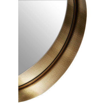 Small Gold Finish Wall Mirror | Leonov