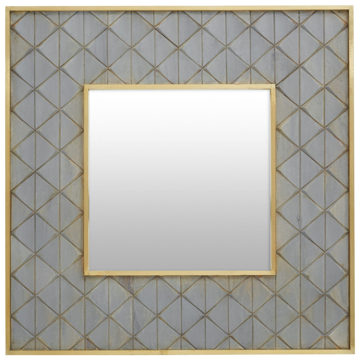 Mango Wood Square Wall Mirror | Siro
