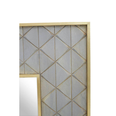 Mango Wood Square Wall Mirror | Siro